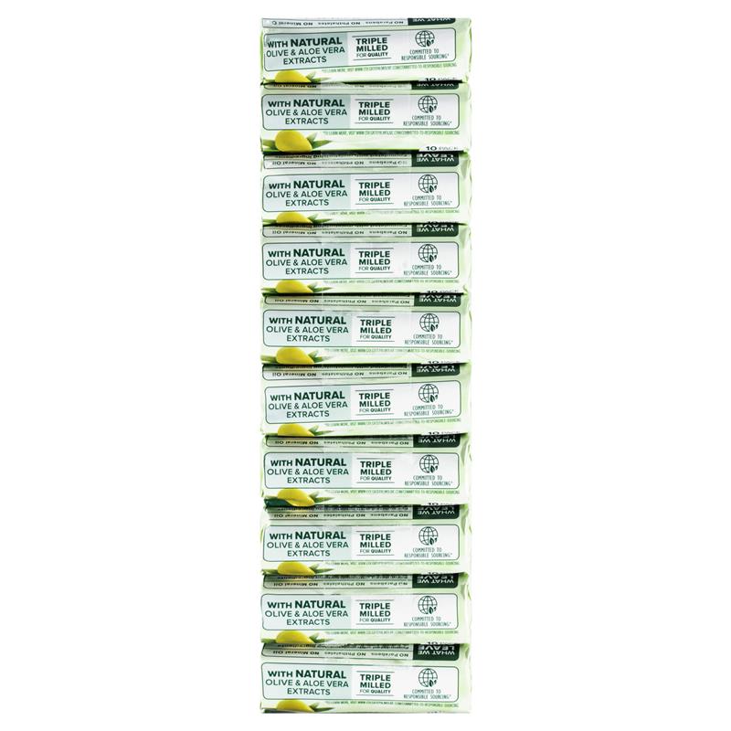 Palmolive Soap Bar Olive & Aloe Vera 90g 10 Pack