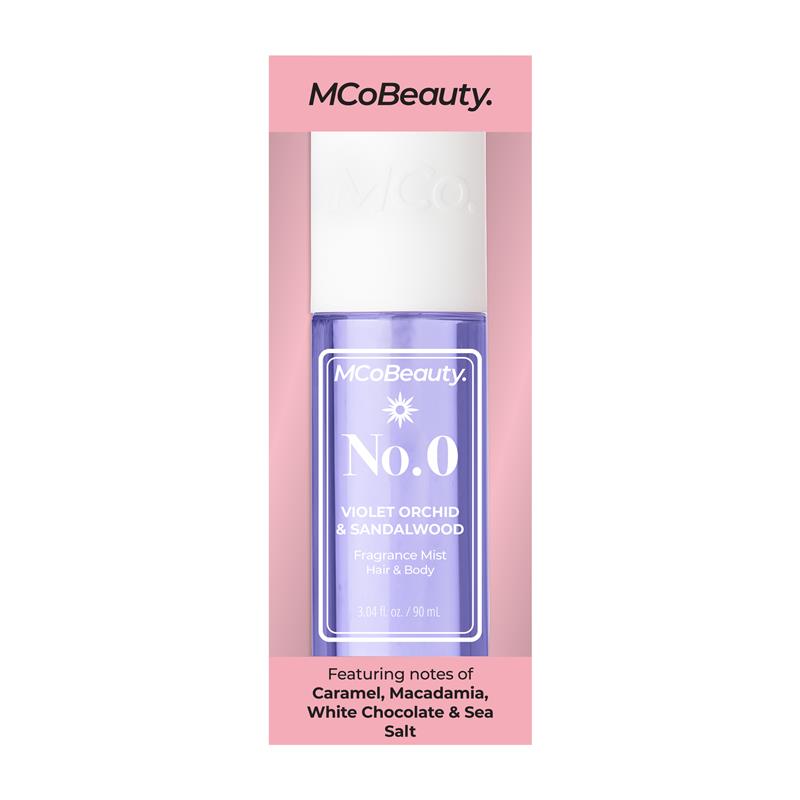 MCoBeauty Violet Orchid & Sandalwood No.0 Fragrance Hair & Body Mist 90ml - GimmeNow