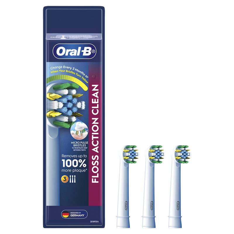 Oral B Power Toothbrush Floss Action Refills 3 Pack - GimmeNow
