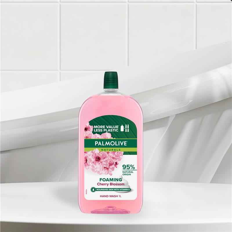 Palmolive Naturals Foaming Hand Wash Refill Cherry Blossom 1L