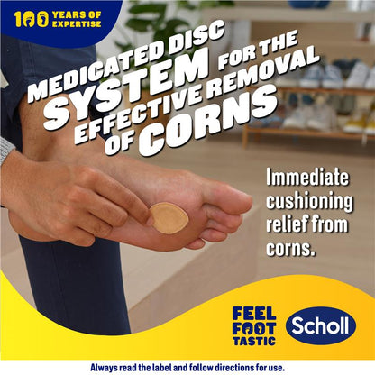 Scholl Corn Removal Medicated Disc Pads System 9 Pack