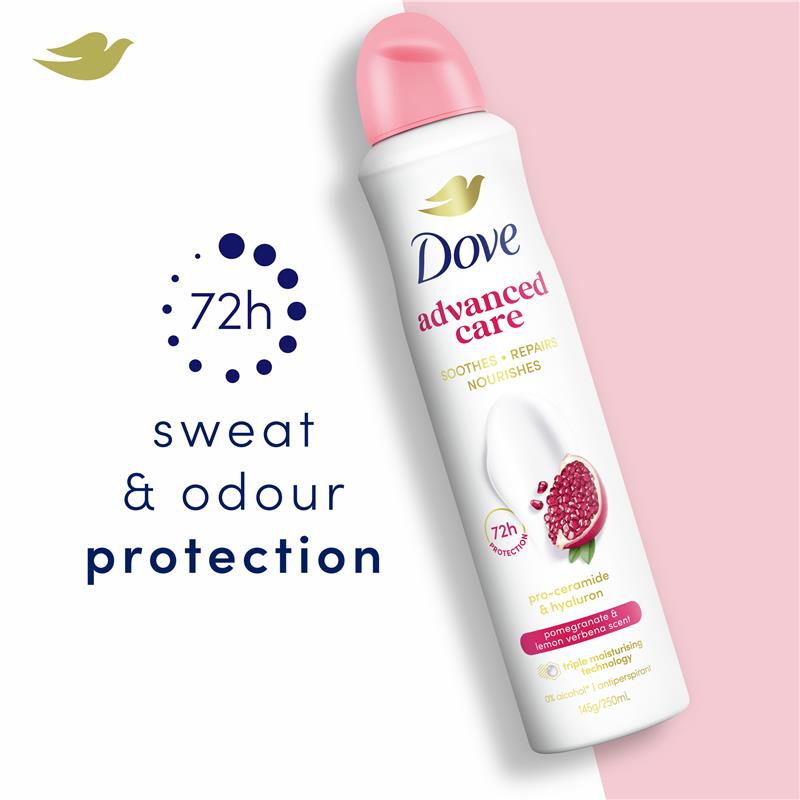 Dove Women Advanced Care Antiperspirant Aerosol Pomegranate & Lemon Verbena 250ml
