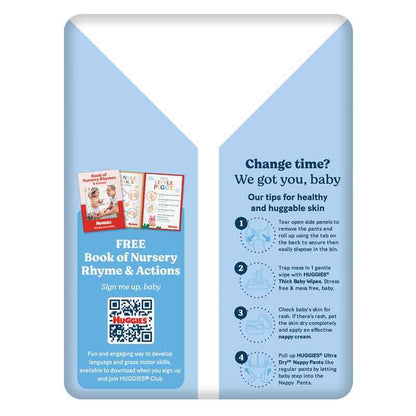 Huggies Ultra Dry Nappy Pants Size 4 9-14kg Boy 29 Pack