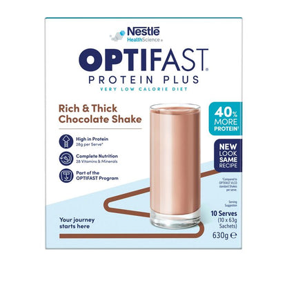 Optifast VLCD Protein Plus Shake Chocolate 10 Pack 630g
