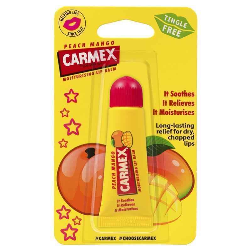 Carmex Lip Balm Peach Mango Squeeze Tube 10g