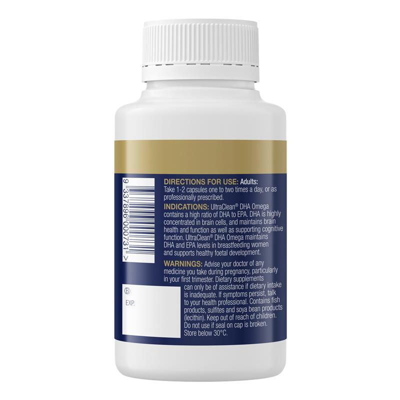 BioCeuticals UltraClean® DHA Omega 60 Capsules