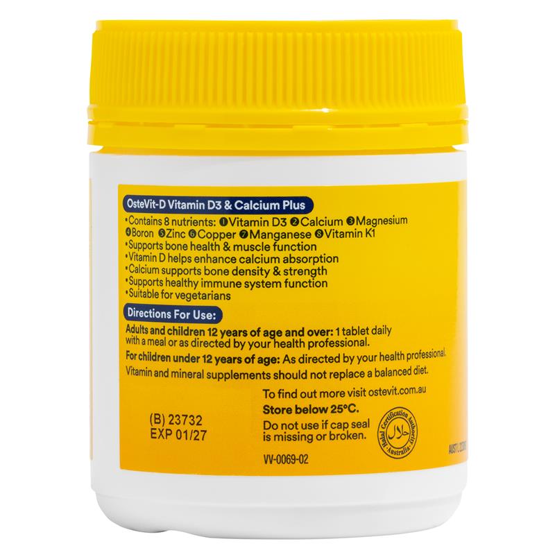 OsteVit-D Vitamin D3 & Calcium Plus 110 Tablets