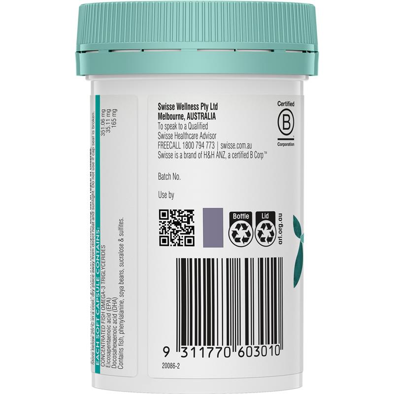 Swisse Kids Fish Oil 60 Capsules
