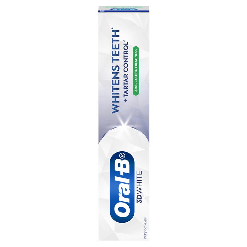 Oral B Toothpaste 3D White Long Lasting Freshness 190g - GimmeNow