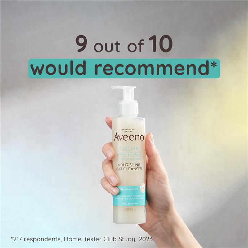 Aveeno Face Calm and Restore Nourishing Oat Cleanser 200ml