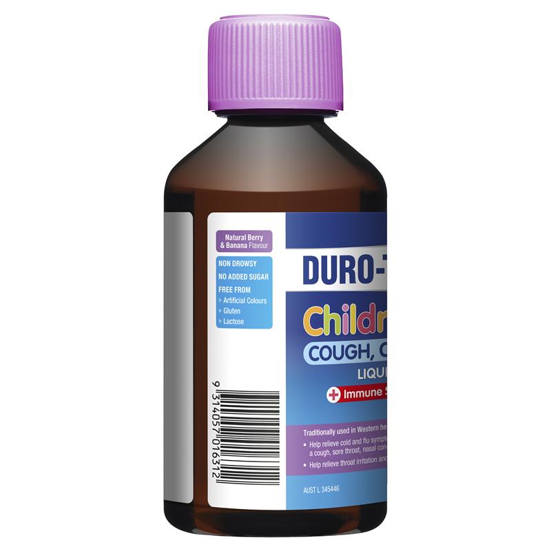 DURO-TUSS Childrens Cough Cold and Flu Liquid 200ml