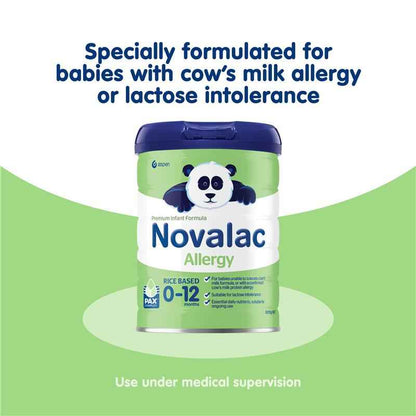 Novalac Allergy Rice Based Infant Formula 0-12 Months 800g New Formula