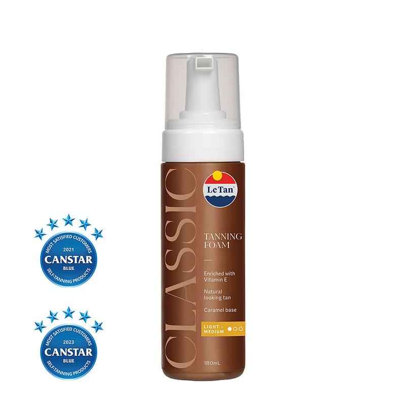 Le Tan Classic Tan Self Tanning Foam Light Medium 180ml