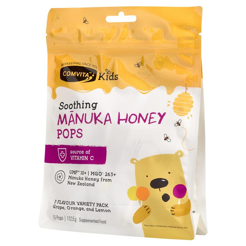 Comvita Childrens Lollipops Assorted Flavours 15 Pack