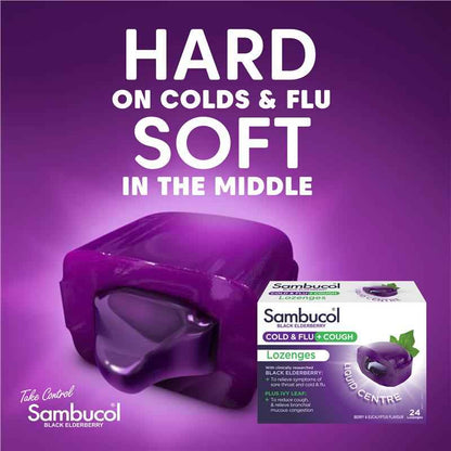 Sambucol Cold & Flu + Cough 24 Lozenges