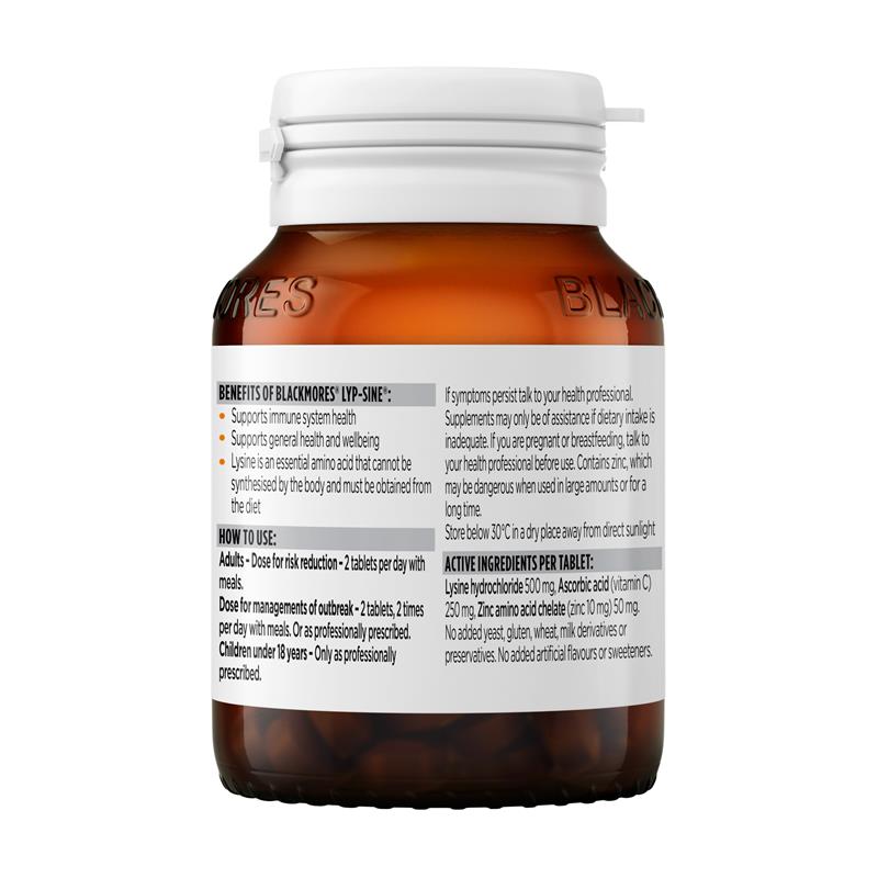 Blackmores Lypsine 30 Tablets
