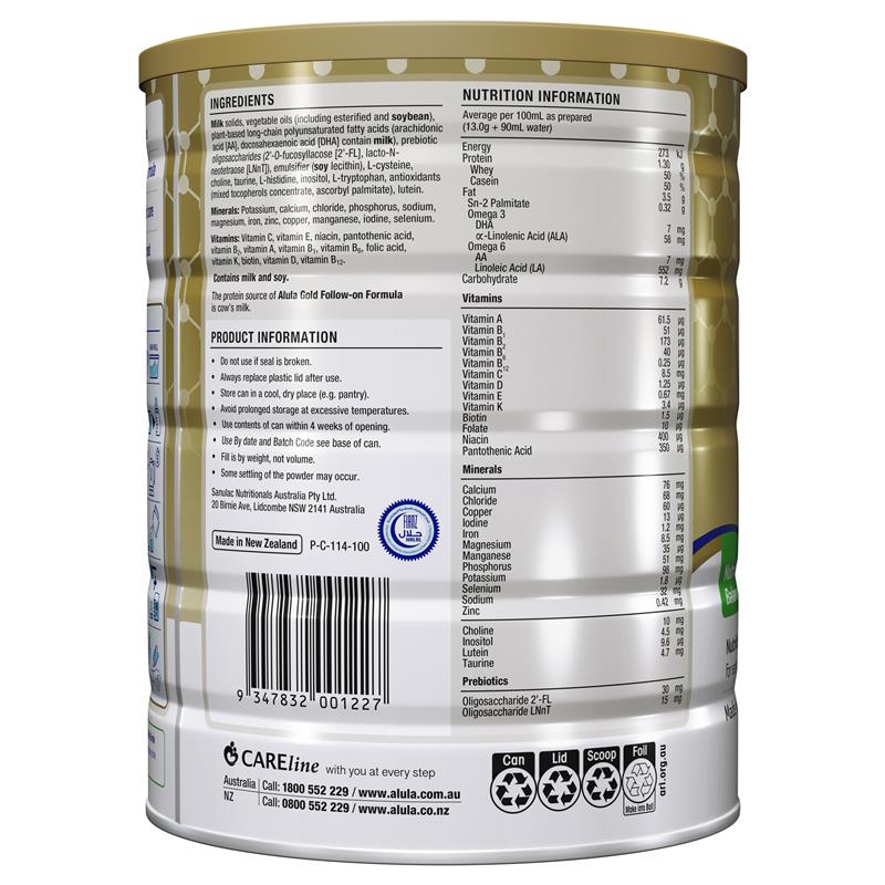 Alula Gold Stage 2 Follow-On Formula 6-12 Months 900g
