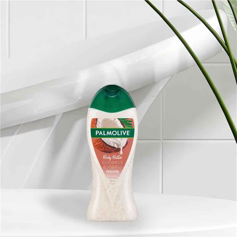 Palmolive Body Butter Exfoliating Body Wash Coconut & Jojoba 400ml
