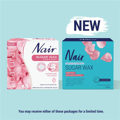 Nair Sensitive Sugar Wax for Body & Legs 350ml