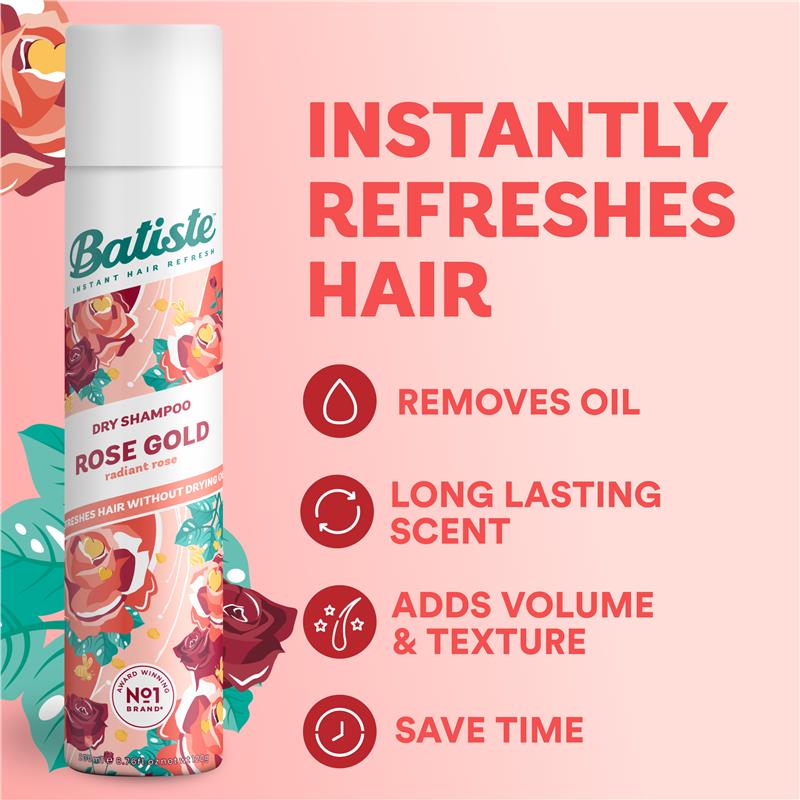 Batiste Rose Gold Dry Shampoo 200ml