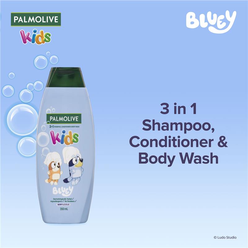 Palmolive 3 in 1 Kids Bluey Shampoo Conditioner & Body Wash