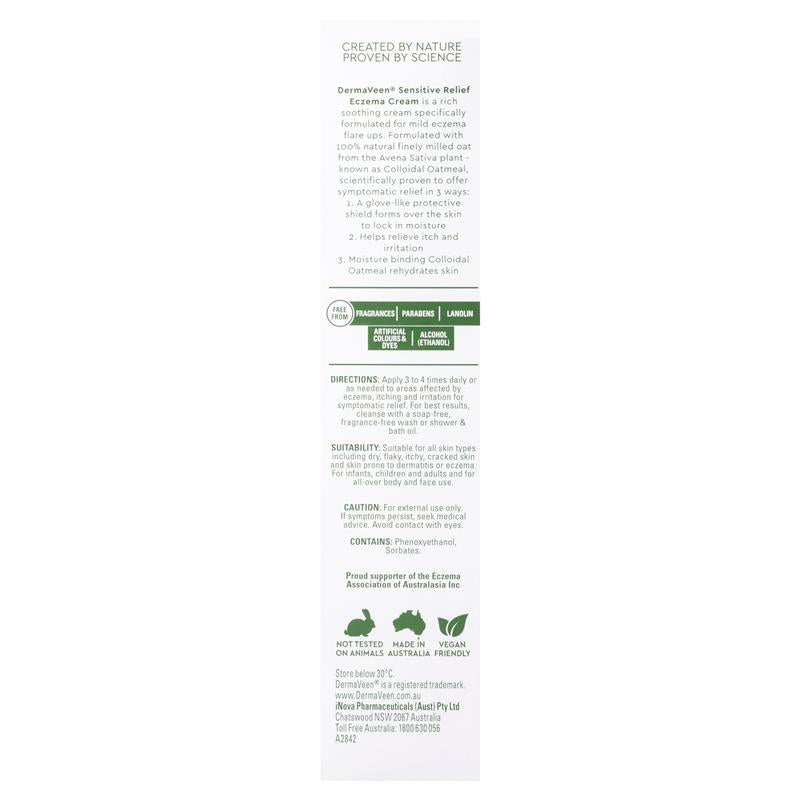 DermaVeen Sensitive Relief Eczema Cream 100mL