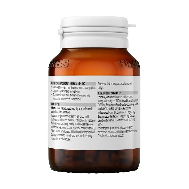 Blackmores Echinacea ACE + Zinc 60 Tablets