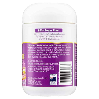 Nature's Way Kids Smart Vita Gummies Sugar Free Multivitamin Trios 150 Pastilles
