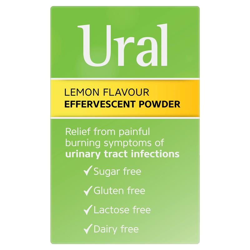Ural Effervescent Powder Lemon 28 Sachets