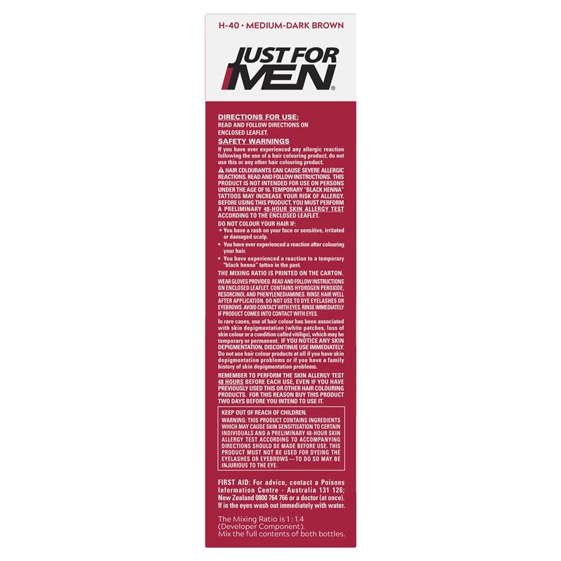 Just for Men Hair Colour 40 Medium Dark Brown