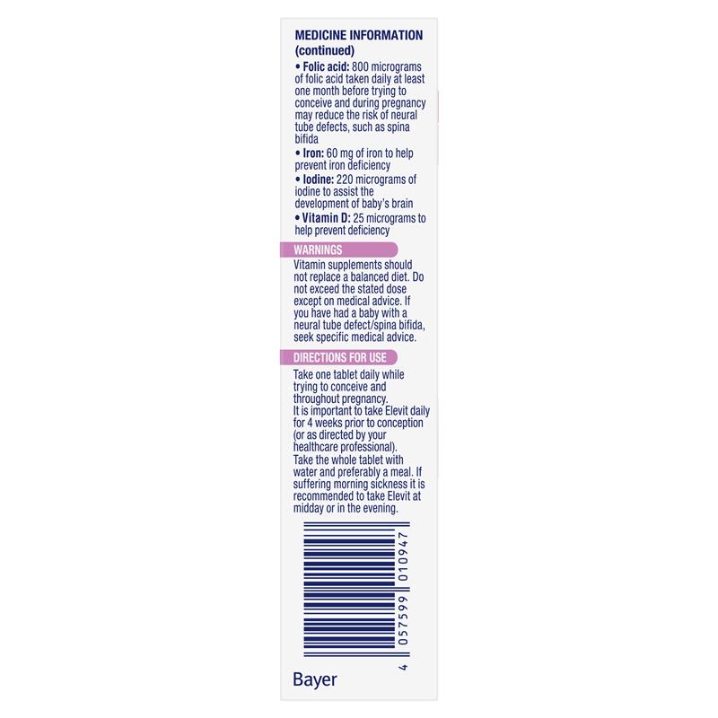 Elevit Pre-conception & Pregnancy 30 Tablets