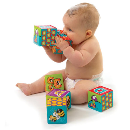 Playgro Splash and Learn Bath Soft Blocks 6 Pack