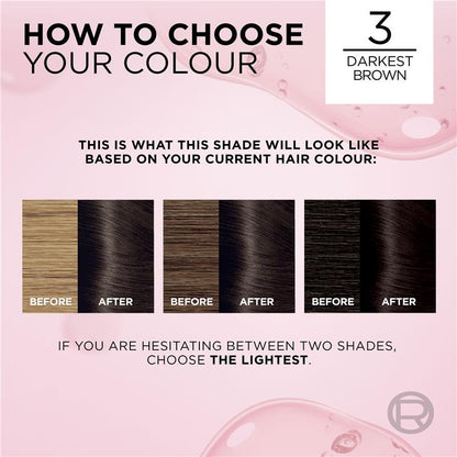 L'Oreal Excellence Creme 3 Darkest Brown Hair Colour