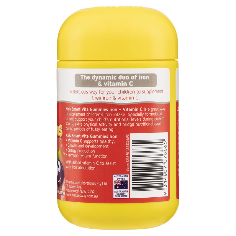 Nature's Way Kids Smart Vita Gummies Iron + Vitamin C 60 Gummies