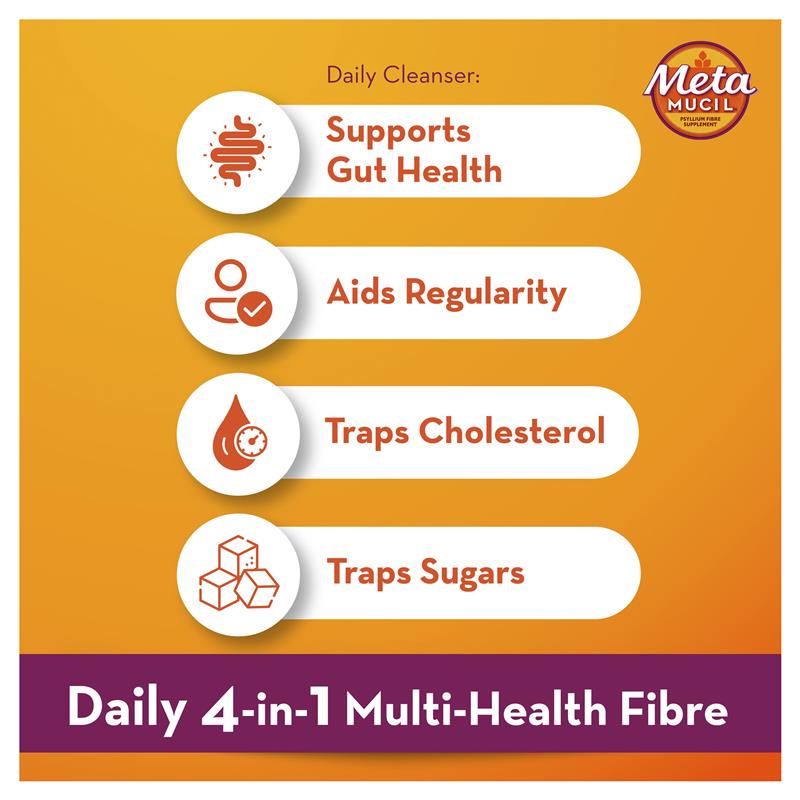 Metamucil Fibre Supplement Lemon Lime Smooth 114 Doses