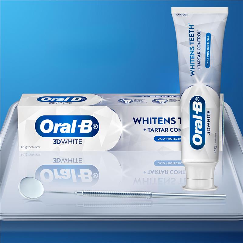 Oral B Toothpaste 3D White Long Lasting Freshness 190g