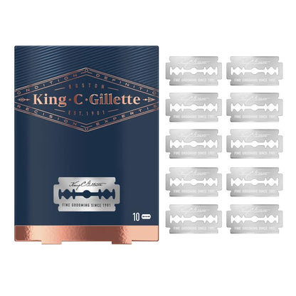 King C Gillette Double Edge Safety Razor + 5 Razor Blades