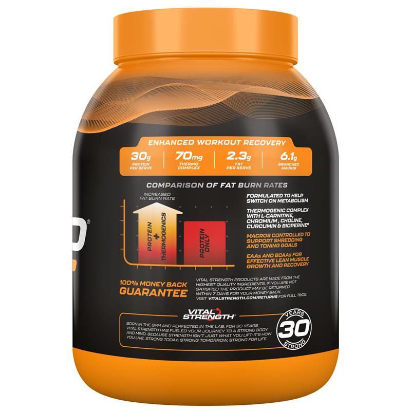 Vital Strength Hydroxy Ripped Thermogenic Protein Powder Chocolate 2kg
