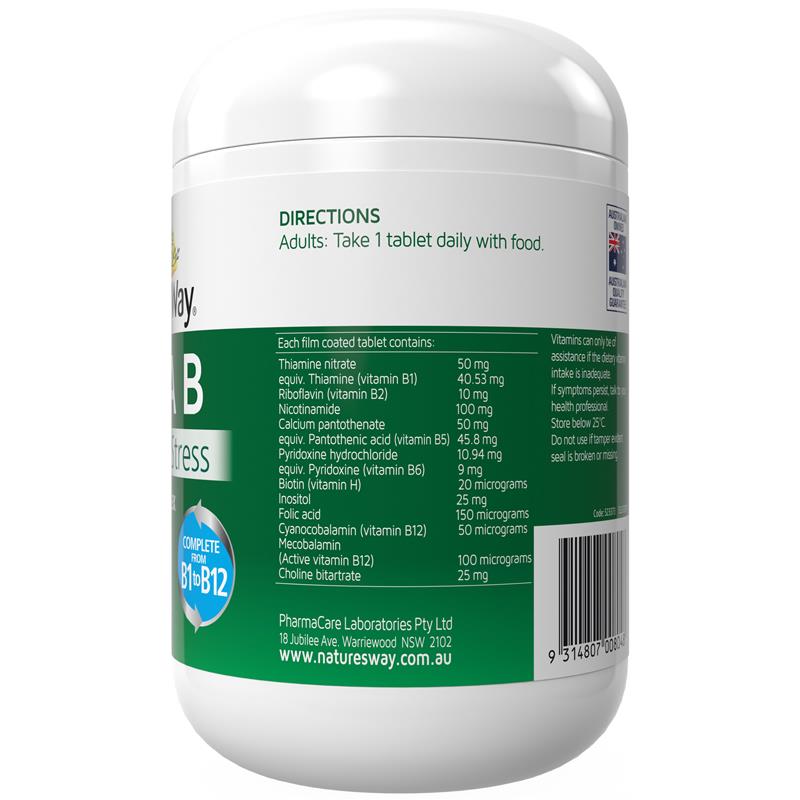 Nature's Way Mega B Executive Stress 200 Tablets
