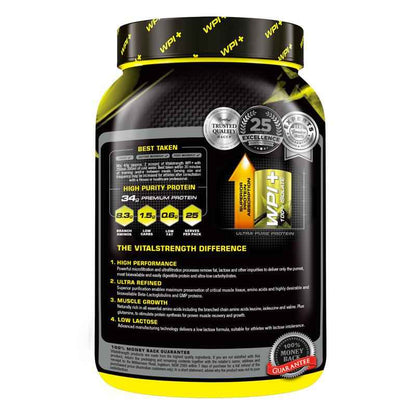 Vital Strength WPI Plus 100 Whey Protein Isolate Vanilla 1Kg