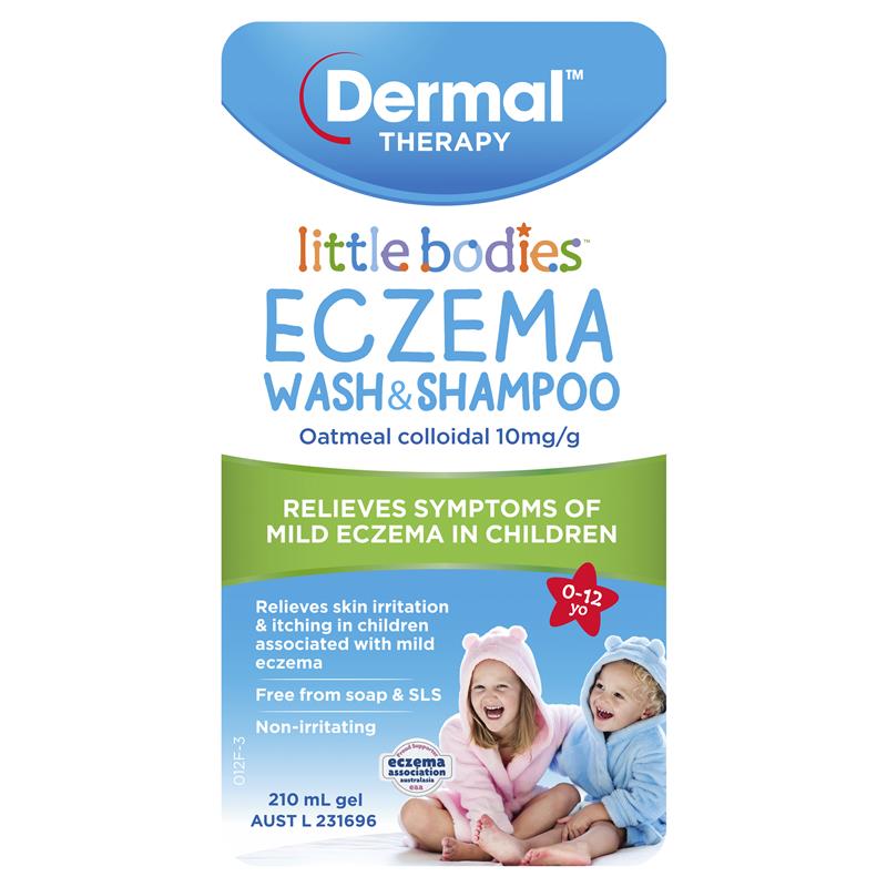 Dermal Therapy Little Bodies Eczema Wash & Shampoo Bottle with Pump 210ml