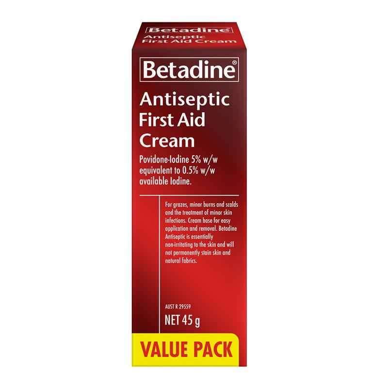 Betadine Antiseptic First Aid Cream 45g