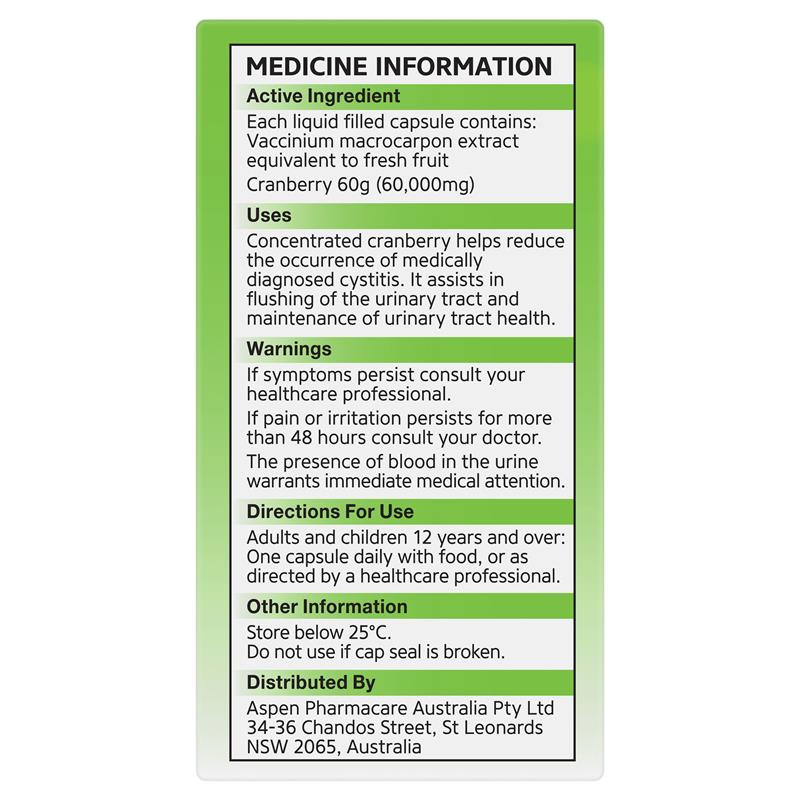 Ural High Strength Cranberry 60000mg 30 Capsules