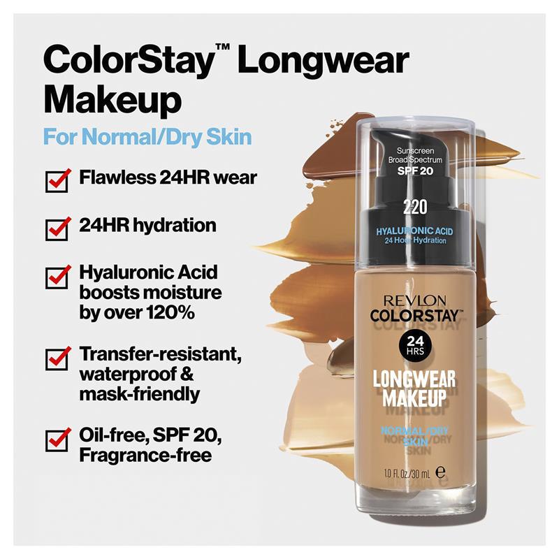 Revlon Colorstay Makeup Foundation For Normal/Dry Skin Natural Beige