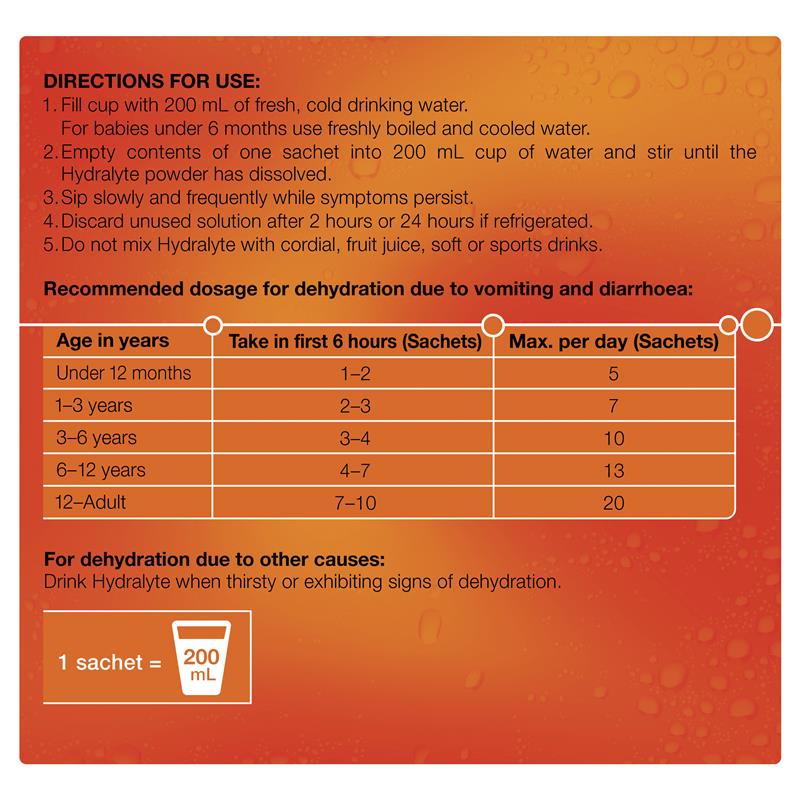 Hydralyte Powder Orange 5G X 10 - GimmeNow