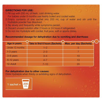 Hydralyte Powder Orange 5G X 10 - GimmeNow