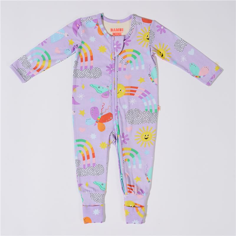 Bambi Mini Co. Wrigglesuit 0 Newborn Pastel Lilac