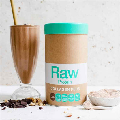 Amazonia Raw Protein Collagen Plus Choc Hazelnut 750g