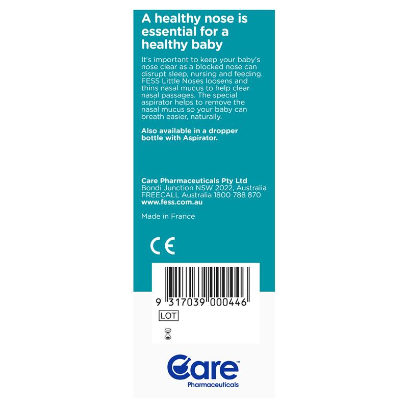 Fess Little Noses Saline Nose Spray + Aspirator 15ml