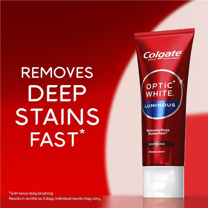 Colgate Toothpaste Optic White Lumionus Express Teeth Whitening 125g